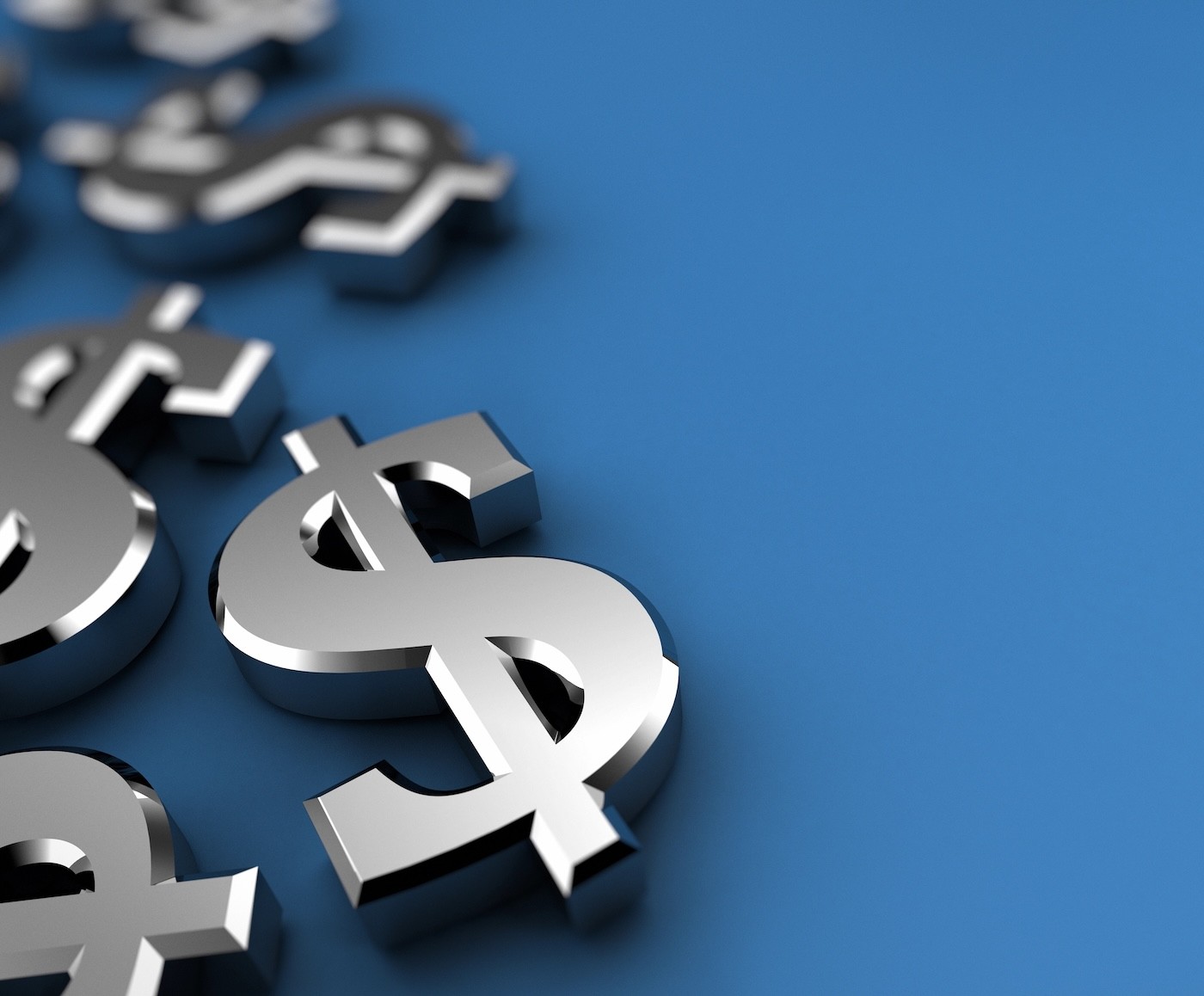 Silver dollar coin on blue background — illustration of the financial cost impact of the Azure Maps price increase
