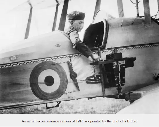 Early aerial photography from World War I era