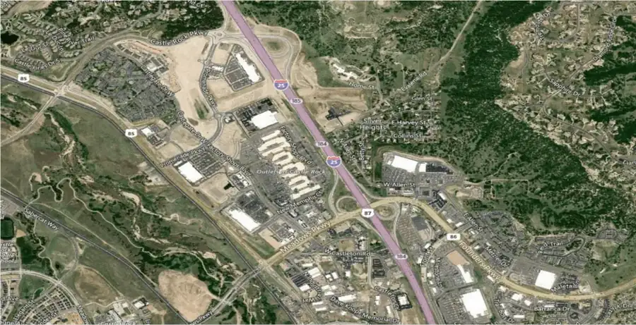 MapSavvy Bing Aerial with Labels layer combining imagery with roads and landmarks