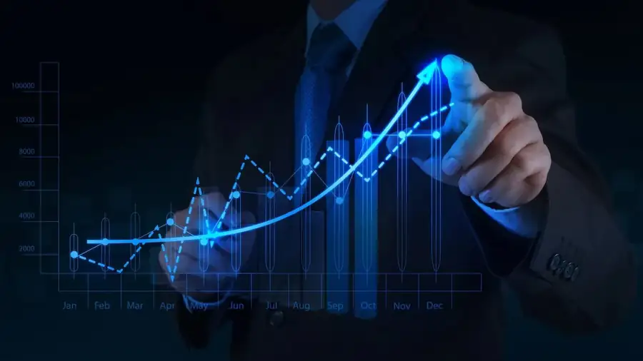BUSINESS Productivity Upward Growth Arrows