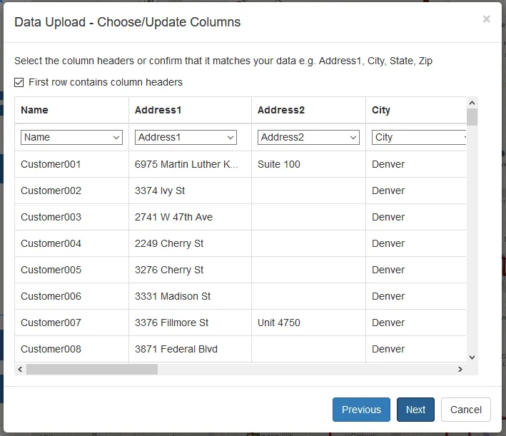 Data Wizard Step2