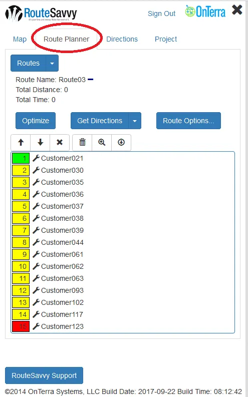 3.1 Route Planner Tab