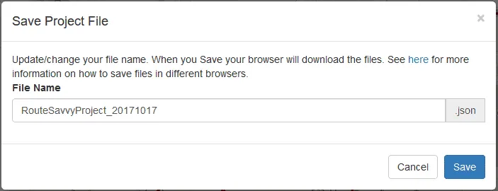 6.2 Save/Open Projects