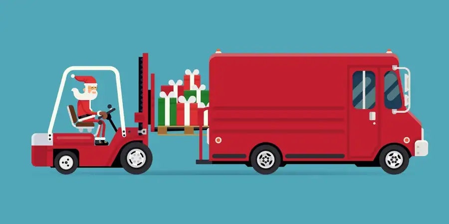 Santa forklift