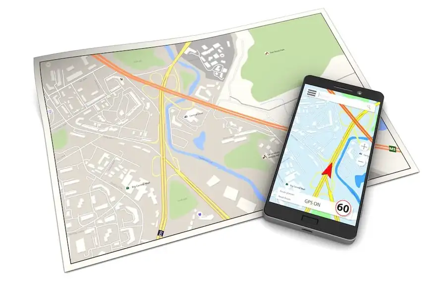 Route Planning Map Smartphone