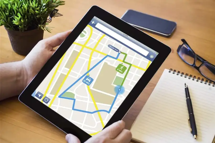 ROUTE PLANNING Route on Tablet