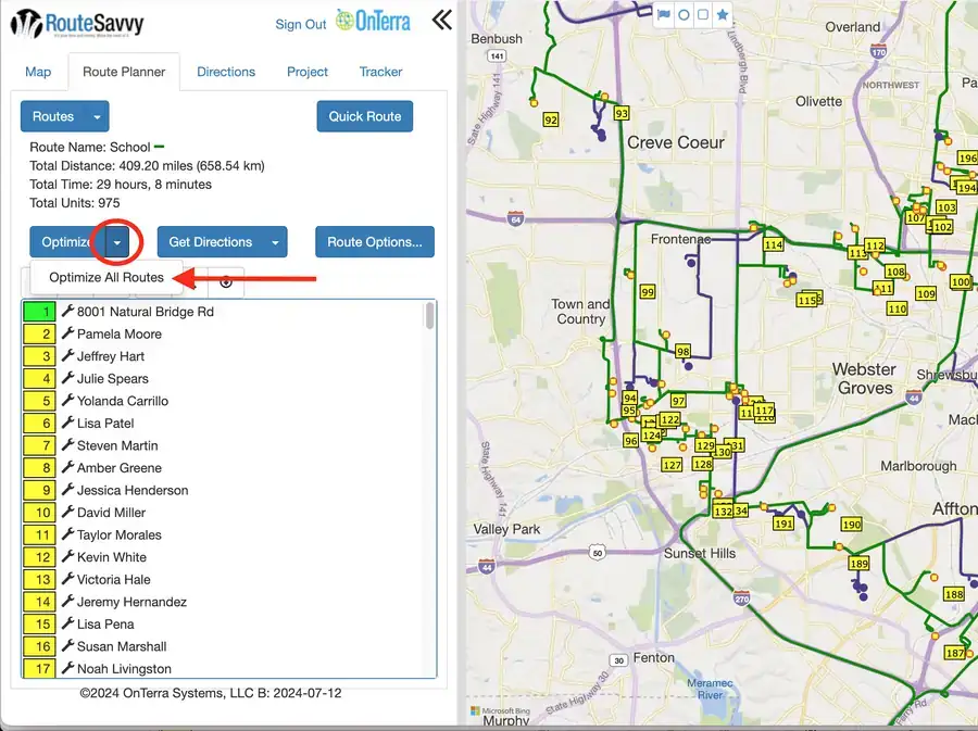 Optimize All Routes