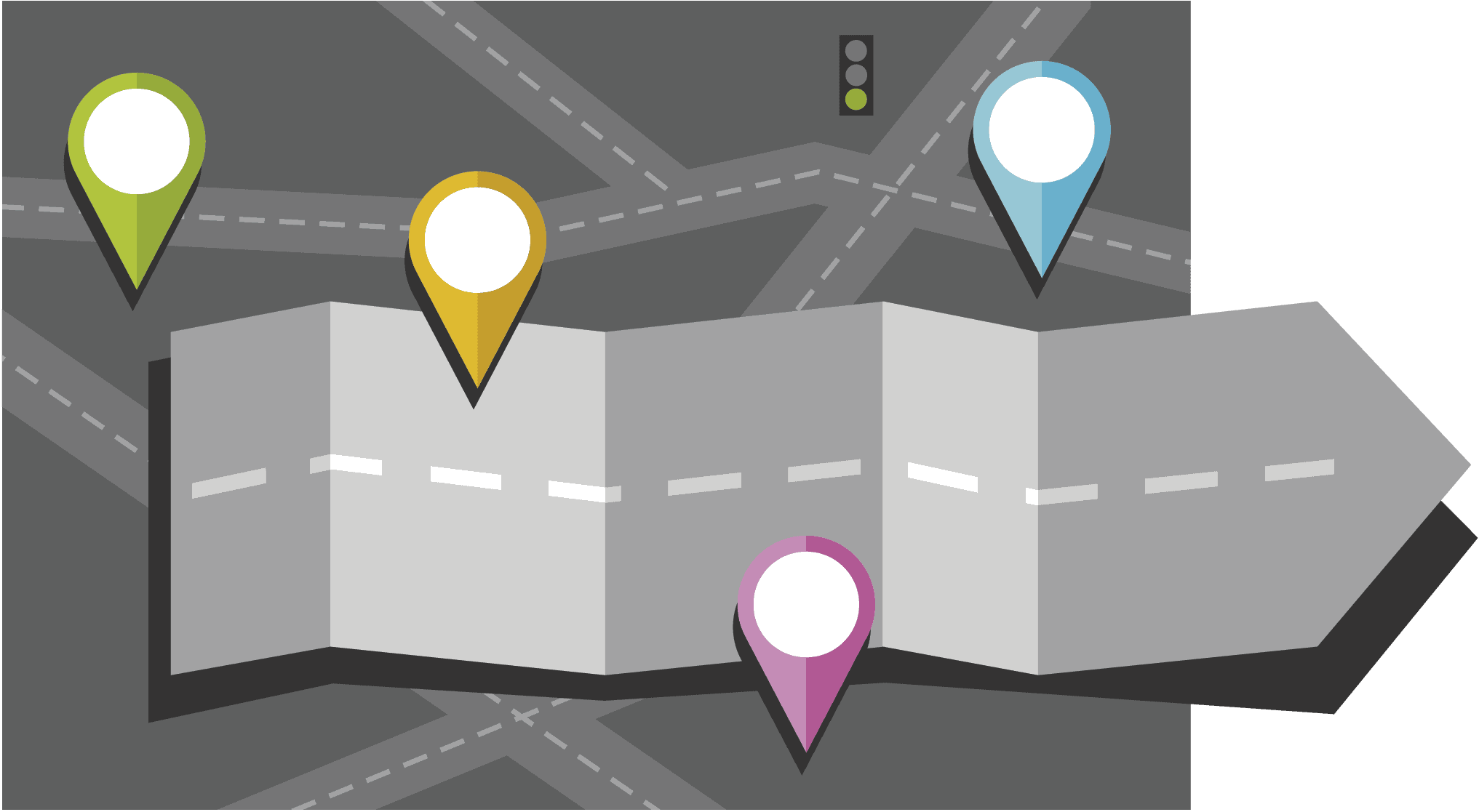 Gray-Road-with-Color-Stops-copy Gray Road With Color Stops | Mapping Software Company | OnTerra Systems USA
